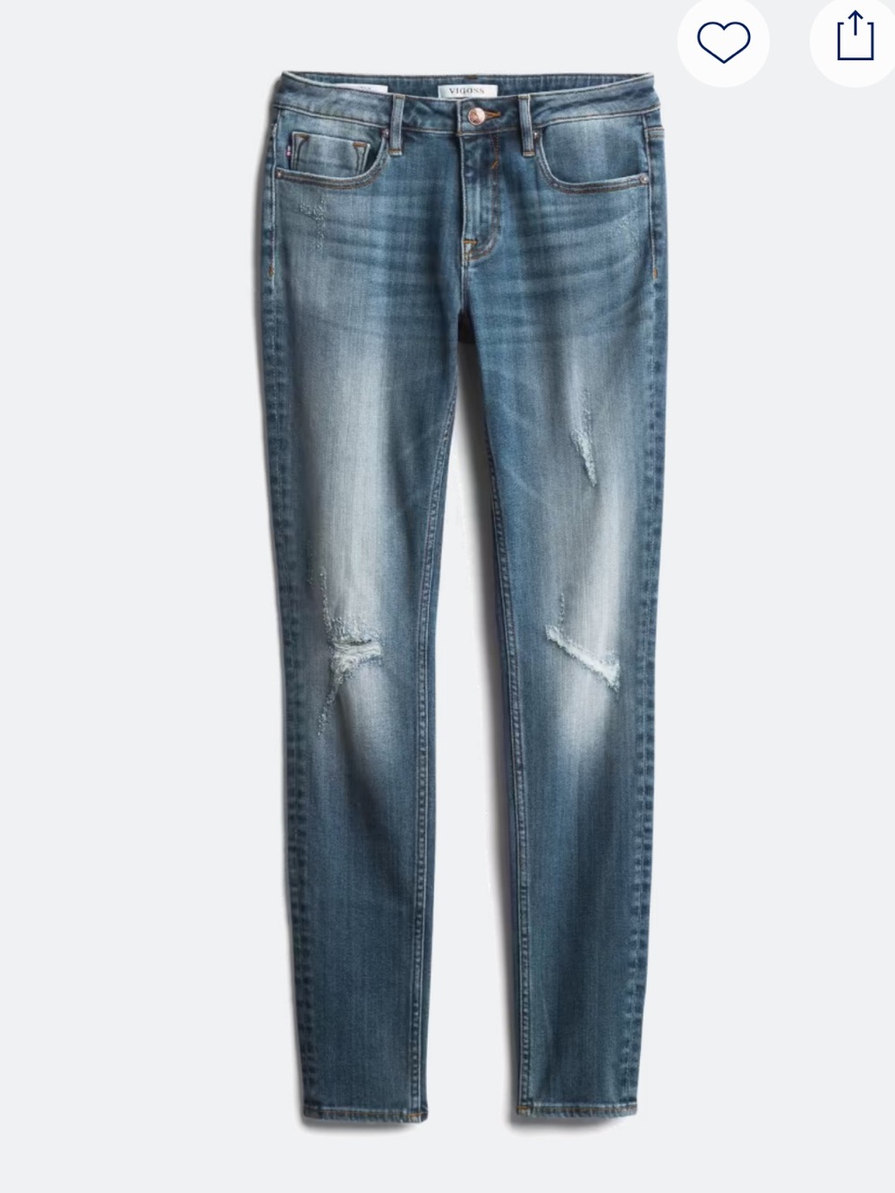 Vigoss Jagger Distressed Skinny Jeans